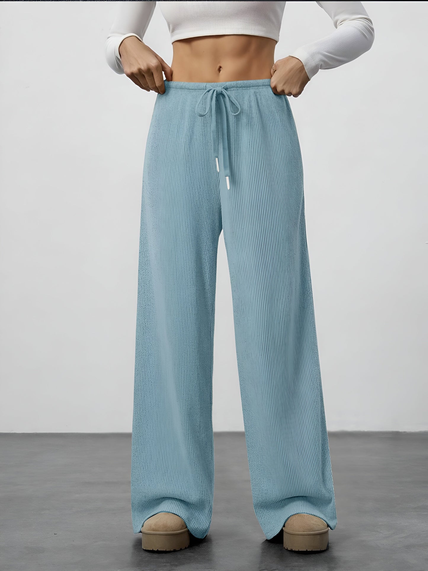 Neria Wide-Leg Sweatpants
