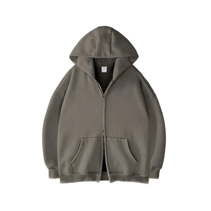 Alore Edge Double-Zip Acid Wash Sweatshirt