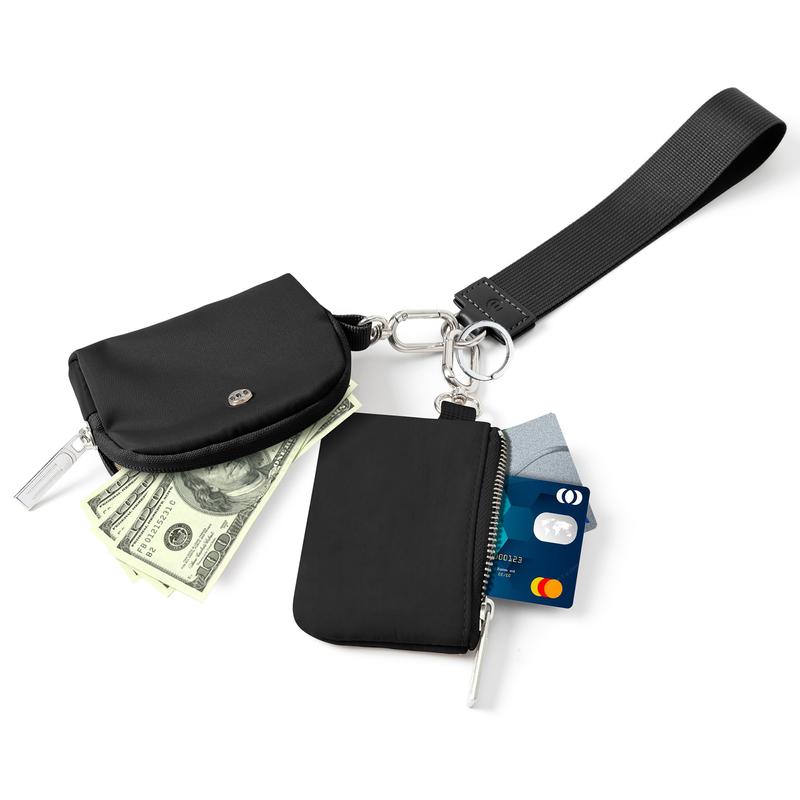 Dual Pouch Wristlet Wallet