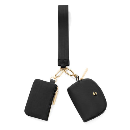 Dual Pouch Wristlet Wallet