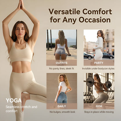 Neria Women's Seamless Cotton Thongs (3-Pack)