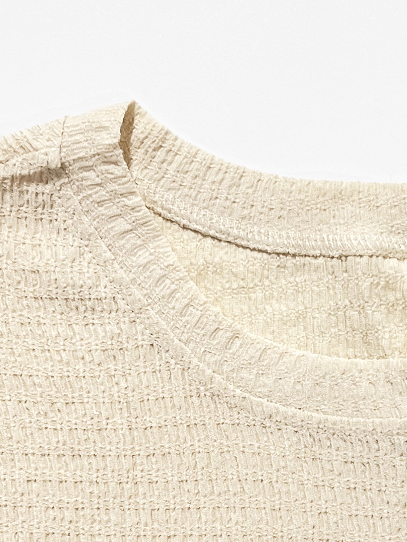 Cozy Solid Round Neck Short Sleeve Top & Wide Leg Trousers Co-ord