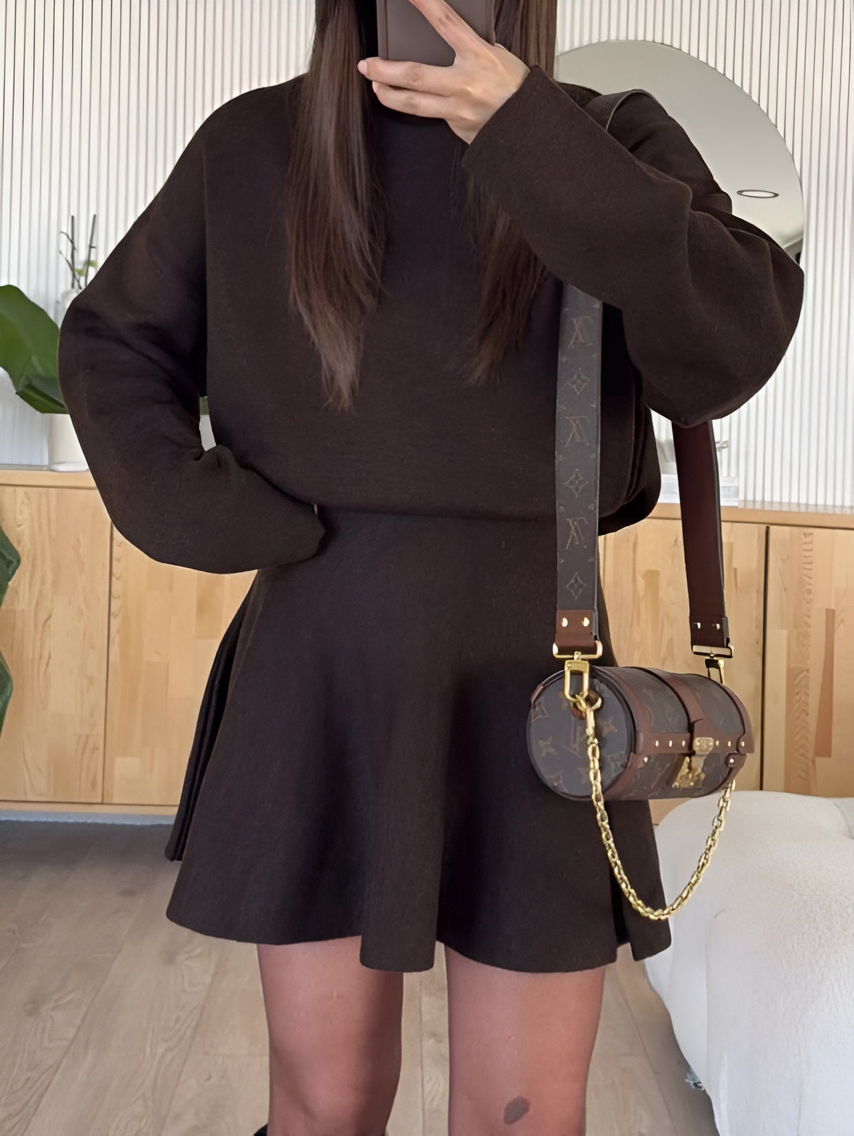 Neria Turtleneck Sweater & Skirt Set