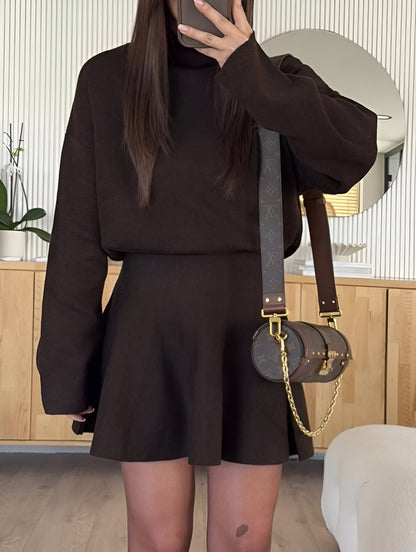 Neria Turtleneck Sweater & Skirt Set