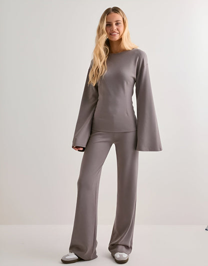 Neria Luxury Wide-Sleeve Sweat