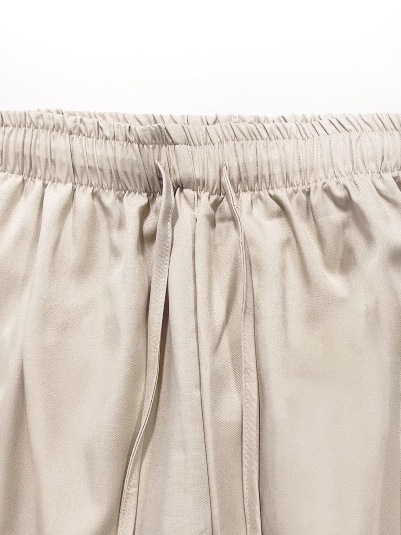 Notch Lapel Cap Sleeve Waist Tie Blazer Top & Wide Leg Trousers Co-ord