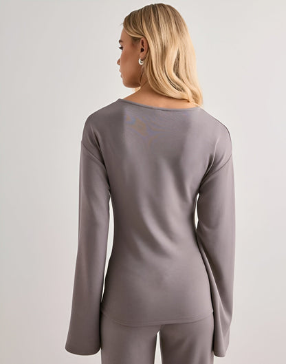 Neria Luxury Wide-Sleeve Sweat