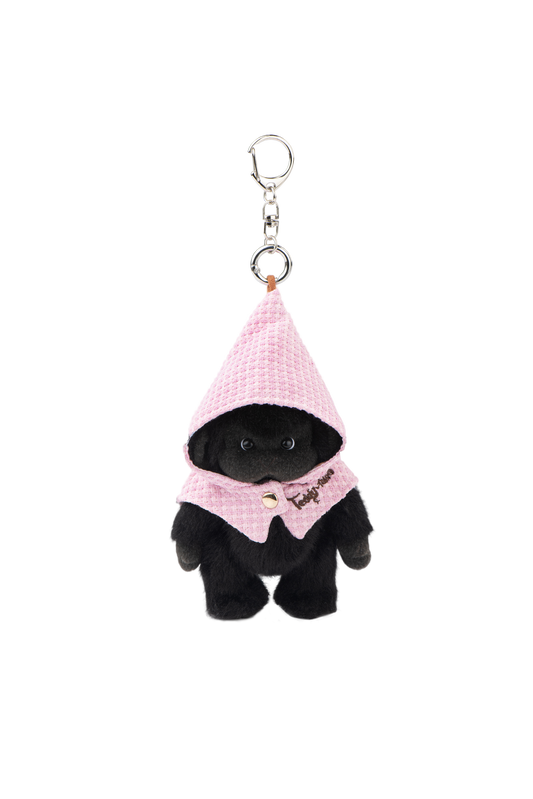 Lina Monkey in Black Face with Pink Cloak(12cm)
