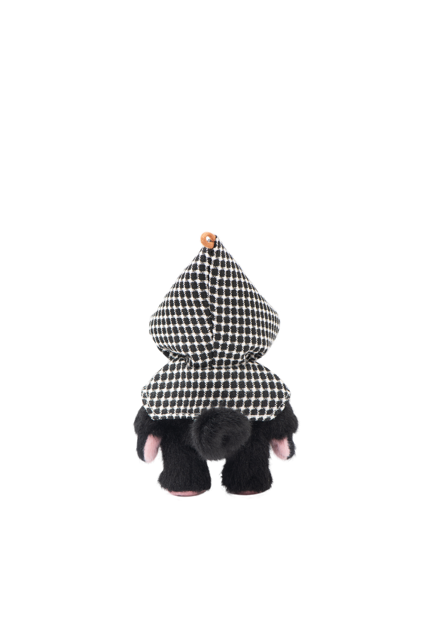 Lina Monkey in Pink Face with Black & White Cloak(12cm)