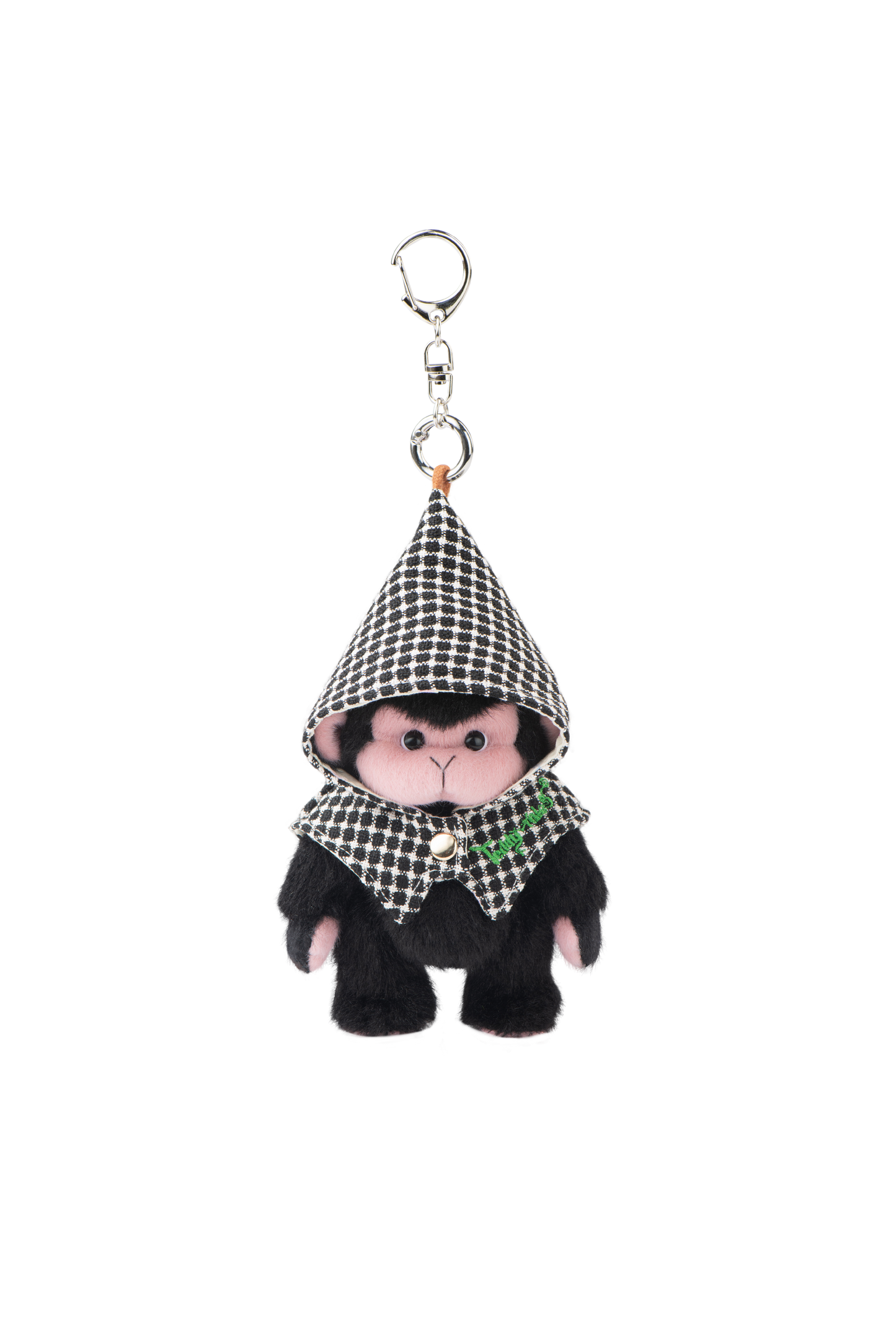 Lina Monkey in Pink Face with Black & White Cloak(12cm)