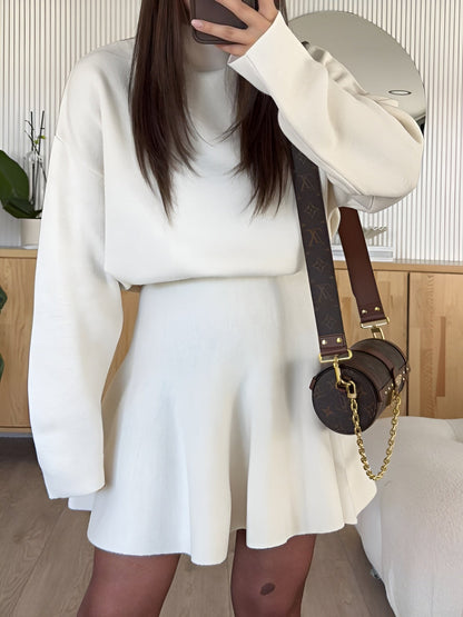 Neria Turtleneck Sweater & Skirt Set