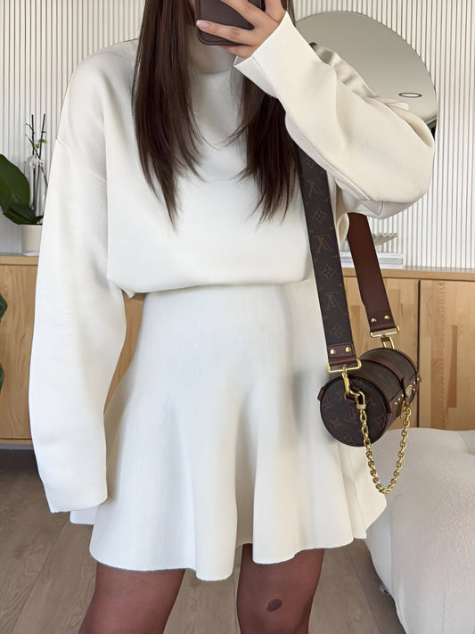 Neria Turtleneck Sweater & Skirt Set