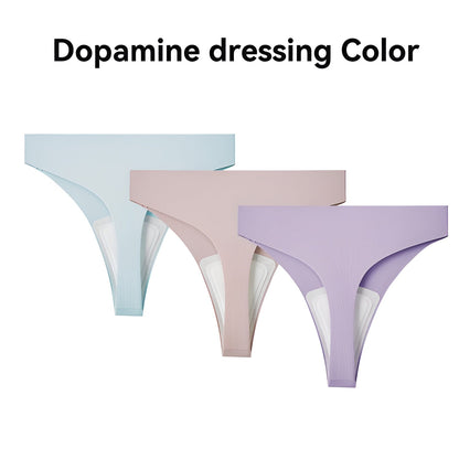 Neria Women's Seamless Cotton Thongs (3-Pack)