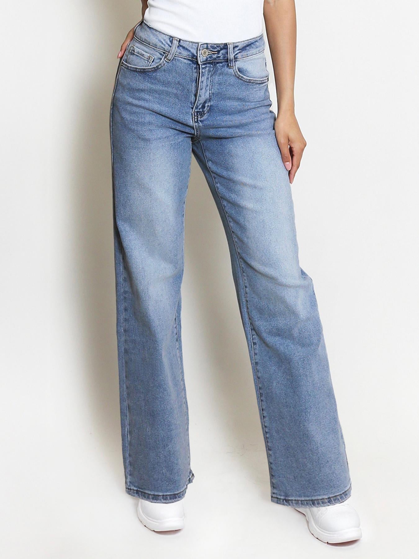 Casual Mid-Rise Denim Multi-Pocket Stretchy Jeans