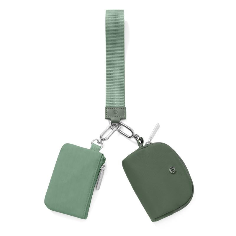 Dual Pouch Wristlet Wallet