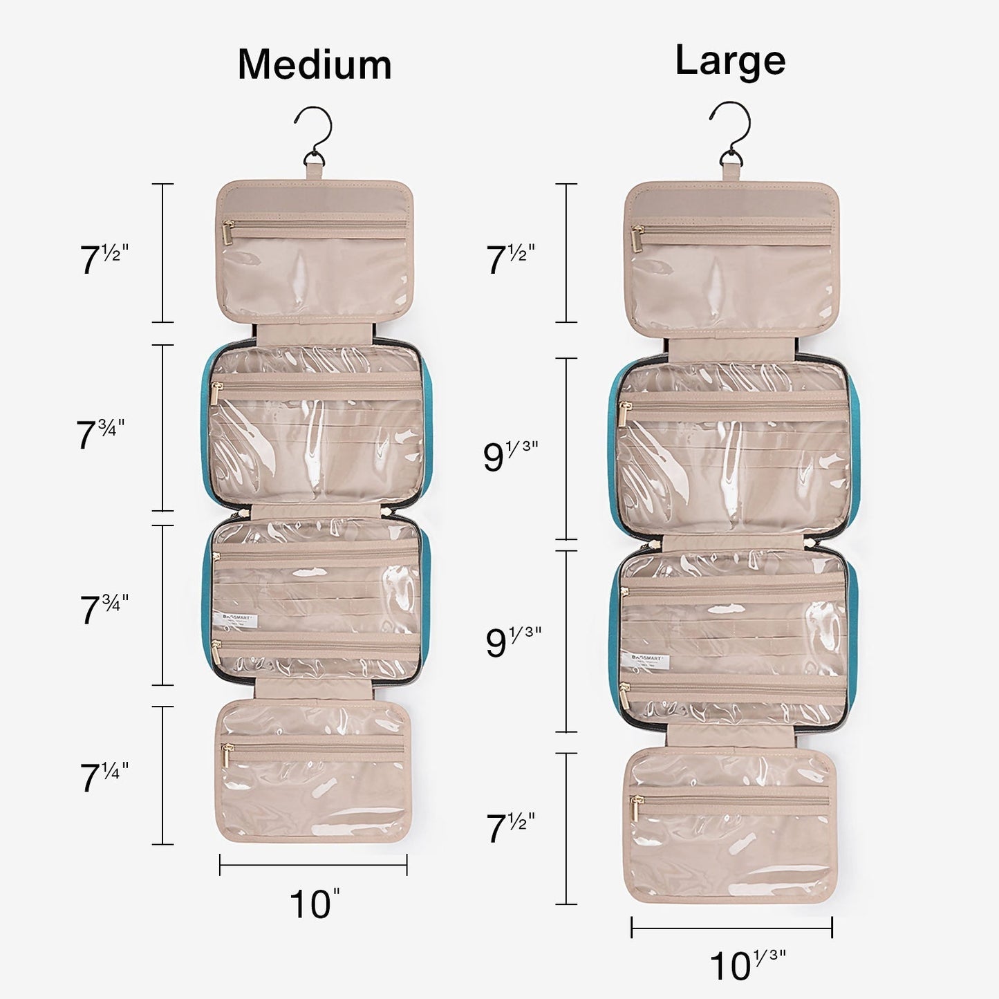 Bonchemin Teal The Space Saver Toiletry Bag