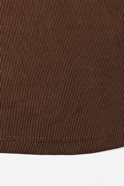 Solid Shelf-Bra Tank Top & Wide-Leg Trousers Summer Co-ord Set