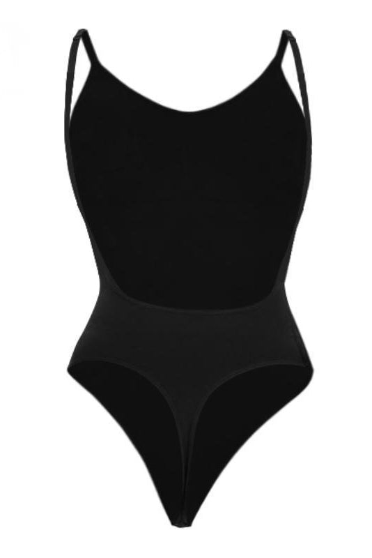 Sexy Solid Color Thin Strap Shaping Bodysuit(Size 8-18UK)