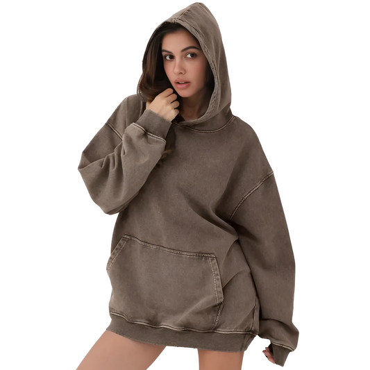 Alore Vintage Oversized Plush Hoodie
