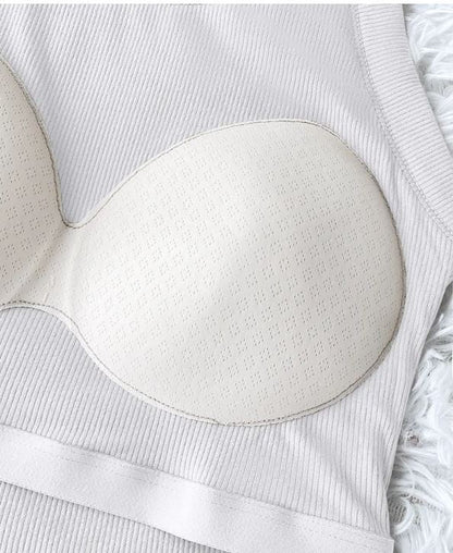 FlexiForm™ Built-In Bra Ribbed Tank