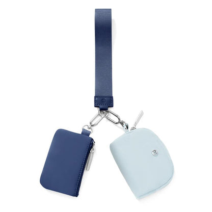 Dual Pouch Wristlet Wallet