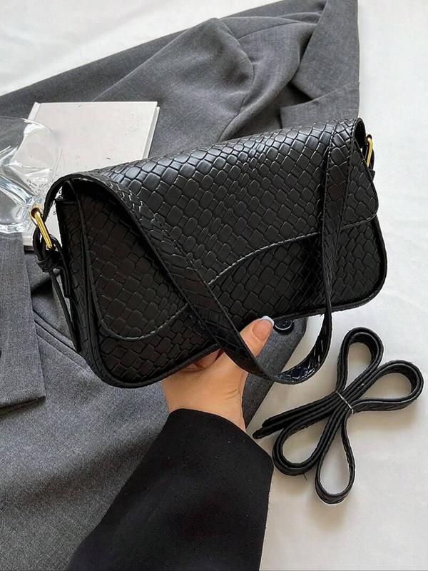 LUXERA - Chic Glossy Saddle Bag