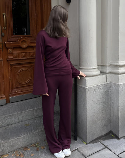 Neria Luxury Wide-Sleeve Sweat