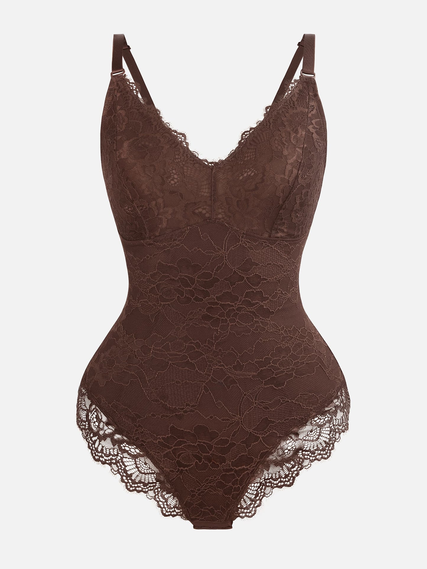 Lace V Neck Full Bodysuit Underwear