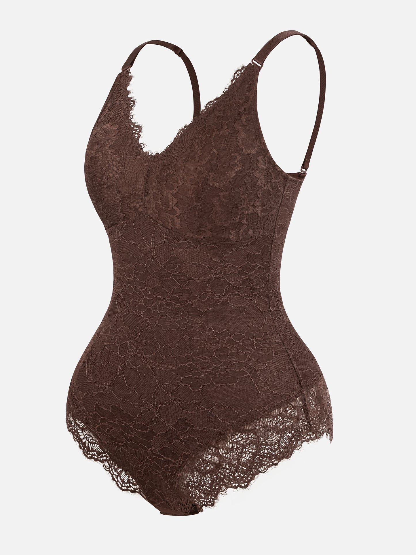 Lace V Neck Full Bodysuit Underwear