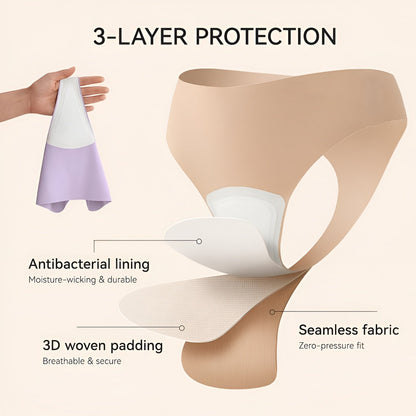 Neria Women's Seamless Cotton Thongs (3-Pack)