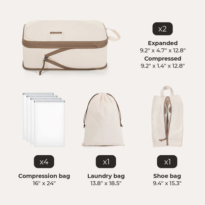 8 PCS Compression Packing Cubes