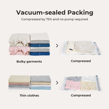 8 PCS Compression Packing Cubes