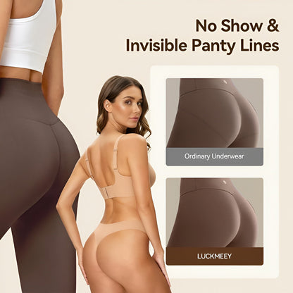 Neria Women's Seamless Cotton Thongs (3-Pack)