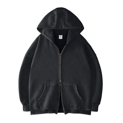 Alore Edge Double-Zip Acid Wash Sweatshirt