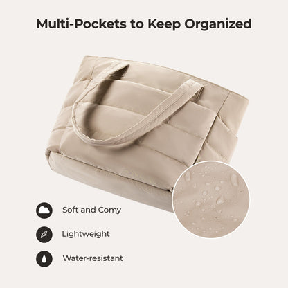 20L Puffy Tote Bag med 15,6" laptoprom