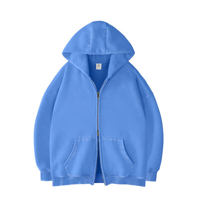 Alore Edge Double-Zip Acid Wash Sweatshirt