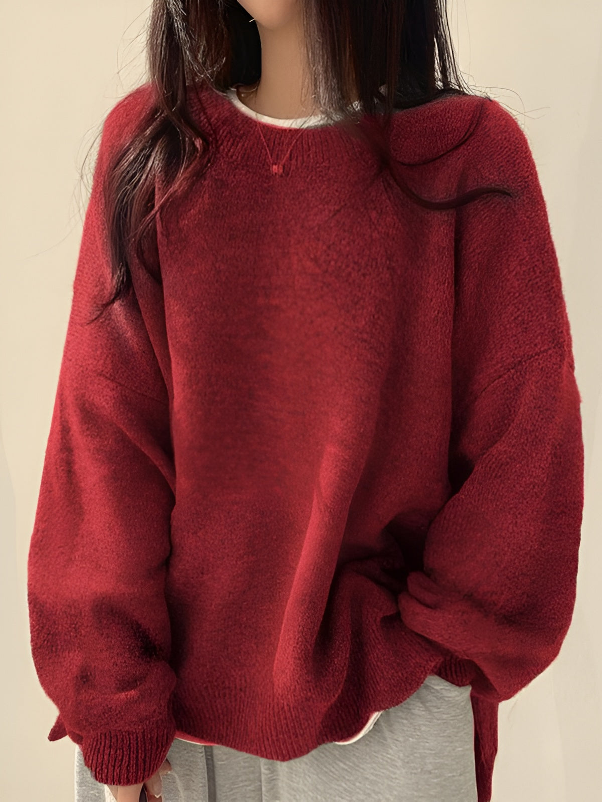Elora Cozy Split-Hem Sweater