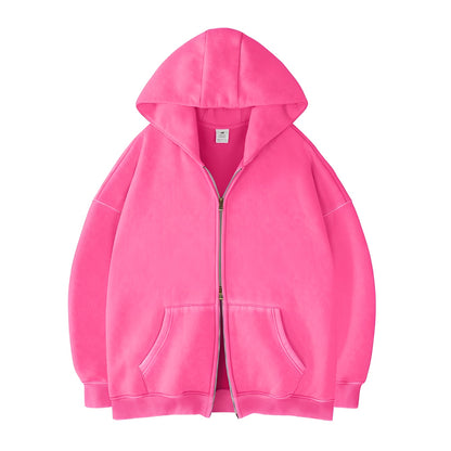 Alore Edge Double-Zip Acid Wash Sweatshirt