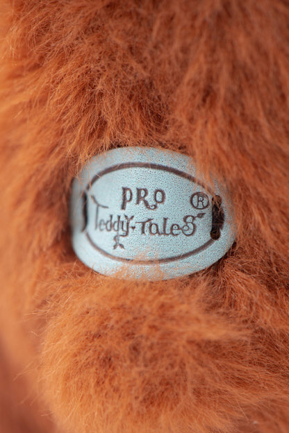 Lina Bear Pocket Series - Rainbow Flower Bear in Chestnut with Collar (15cm)