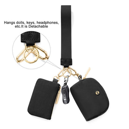 Dual Pouch Wristlet Wallet