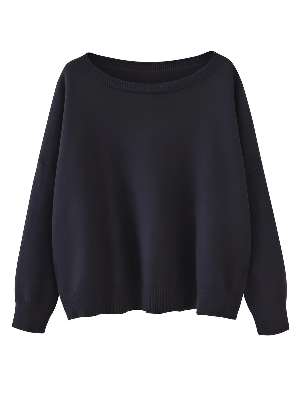 Alore Plain Scoop Neck Sweater