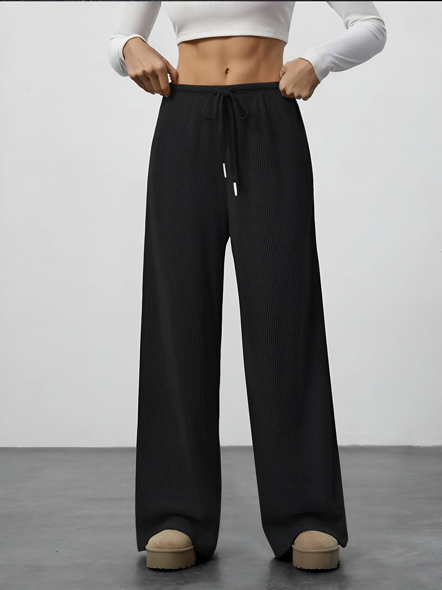 Neria Wide-Leg Sweatpants