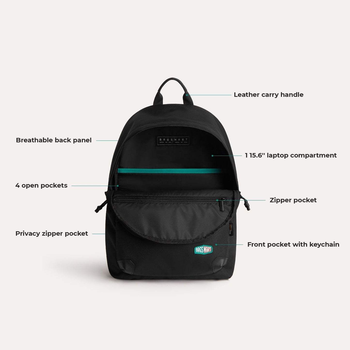 Ocean  Cordura® Campus Backpack with Laptop Sleeve