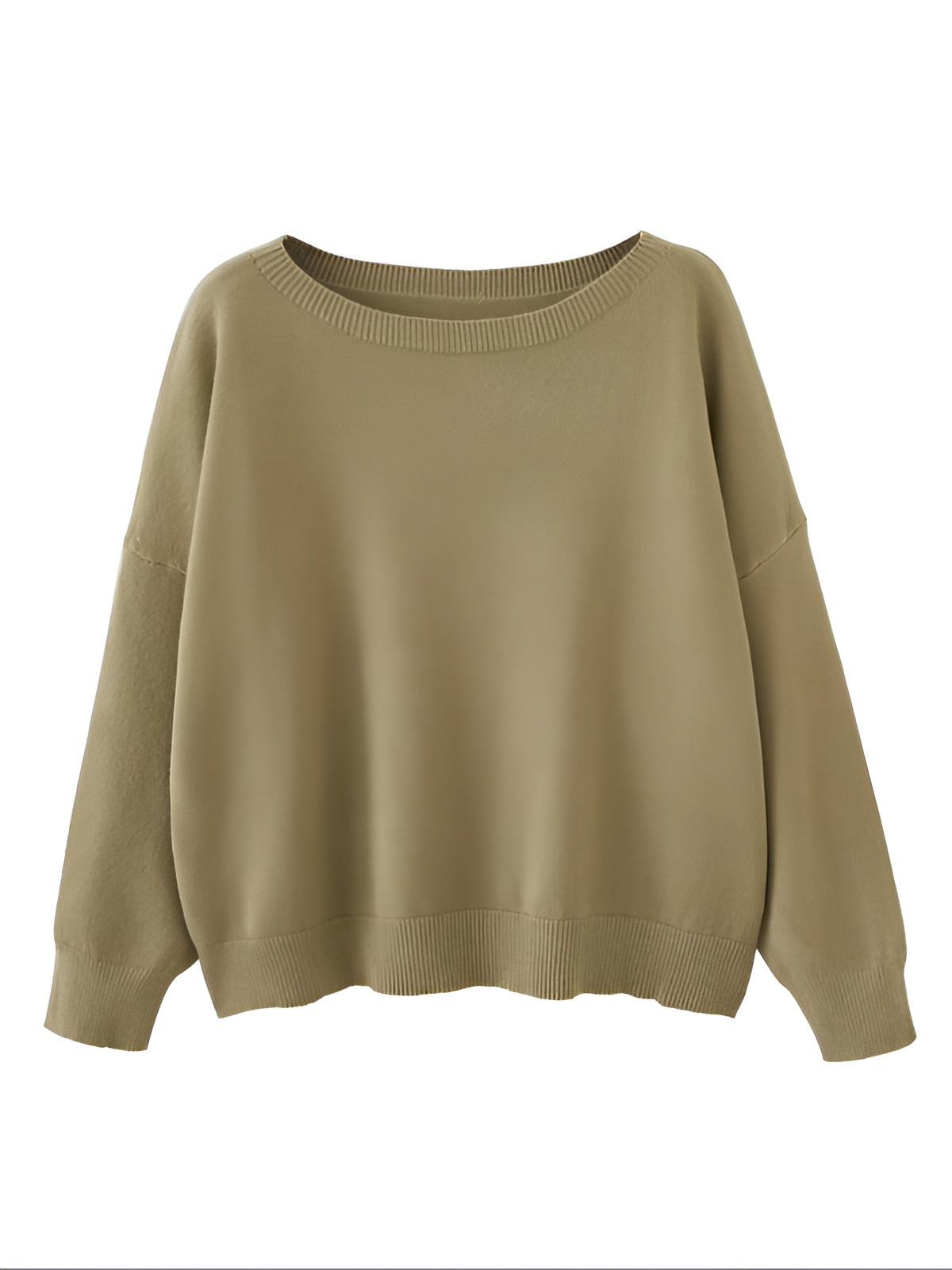 Alore Plain Scoop Neck Sweater
