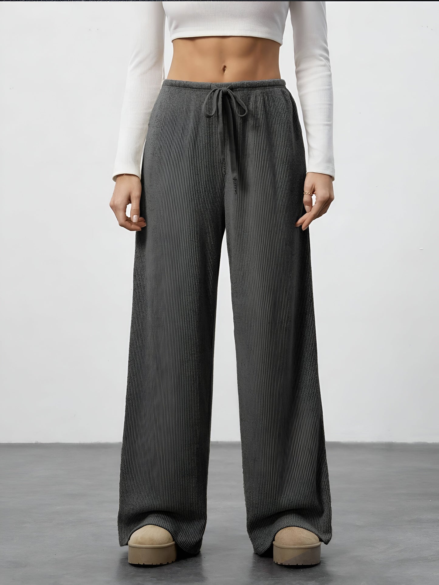 Neria Wide-Leg Sweatpants