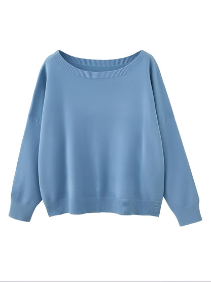 Alore Plain Scoop Neck Sweater