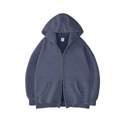 Alore Edge Double-Zip Acid Wash Sweatshirt