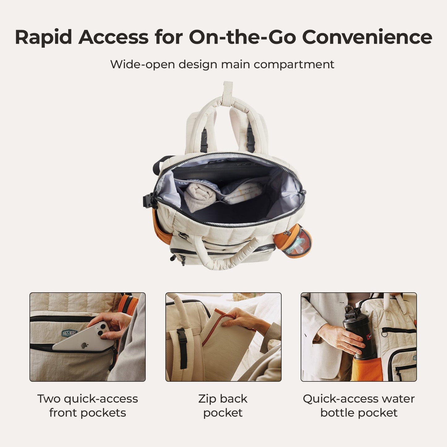 Paz 25L Diaper Backpack