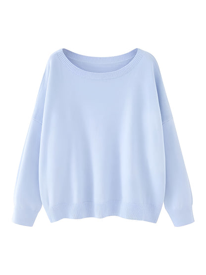 Alore Plain Scoop Neck Sweater