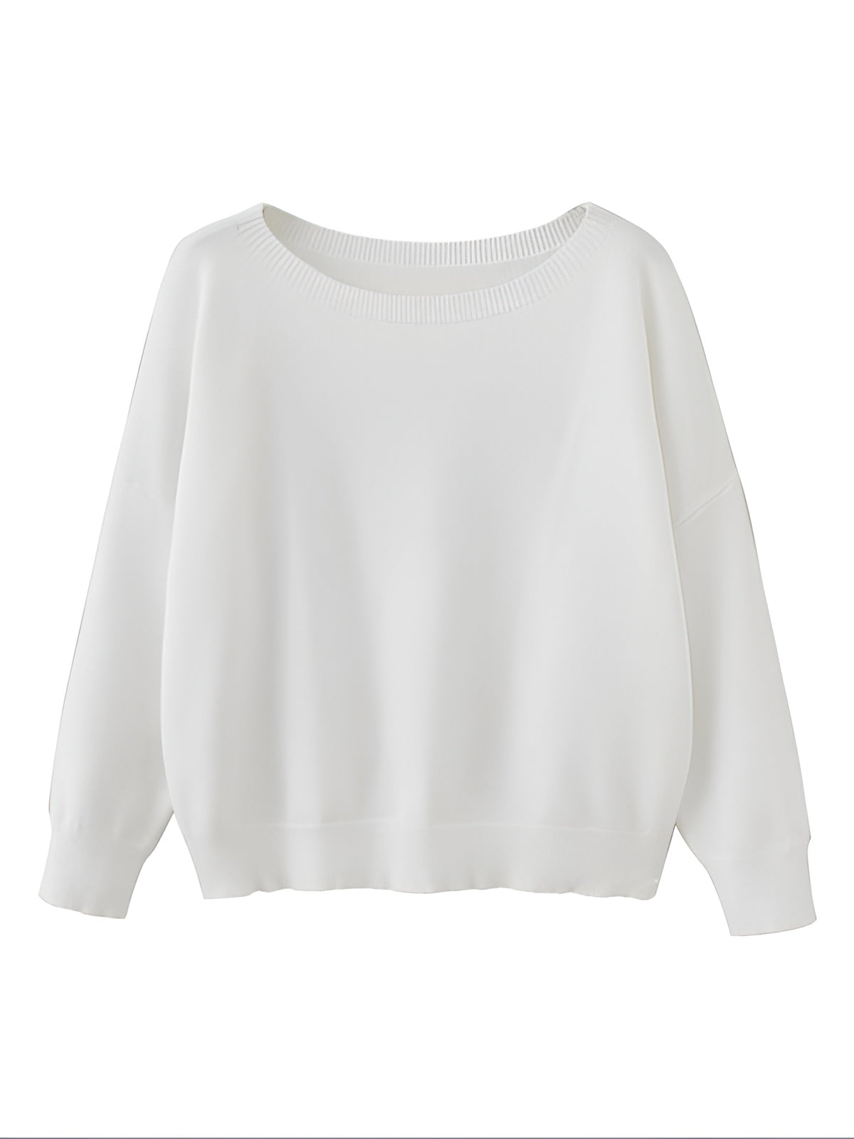 Alore Plain Scoop Neck Sweater